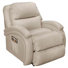 Poltrona Probel Urbany Zero Wall Massageadora Reclinável E Com Revestimento Em Courino Bege