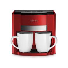Cafeteira Elétrica 220V com 450W Capacidade de 2 xcíaras Vermelho Multilaser - BE016