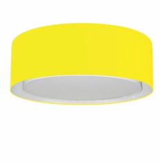 Plafon Cilíndrico Duplo Vivare Md-3037 Cúpula em Tecido 60x25cm - Bivolt