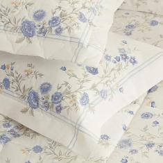 Jogo De Cama Solteiro King 200 Fios Estampado Andreza Lislie