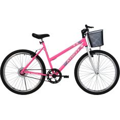 BICICLETA ATHOR ARO 26 MTB S/MARCHA MODEL FEMININO ROSA