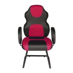 Cadeira Gamer Interlocutor Linha Gamer Racing Rosa - Design Office Móv