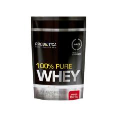 100% Pure Whey Pouch 825G - Morango - Probiótica