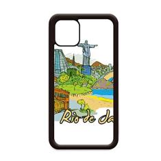 Capa pintada à mão Brasil Rio de Janeiro para iPhone 12 Pro Max para Apple Mini Mobile Case Shell