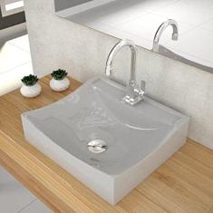 Kit Cuba Q440 com Torneira Luxo 1195 e Válvula Click 1 Pol. Compace Cinza