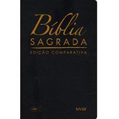 Bíblia comparativa ARC - NVI - Luxo preta
