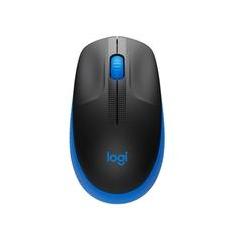 Mouse sem fio Logitech M190 com Design Ambidestro de Tamanho Padrão, Conexão USB e Pilha Inclusa, Azul - 910-005903