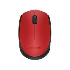 Mouse sem fio Logitech M170 com Design Ambidestro Compacto, Conexão USB e Pilha Inclusa, Vermelho - 910-004941