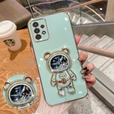 Capa de telefone macia de astronauta para Samsung galaxy A32 A52 A52S A72 A51 A71 A20S A21S A22 A54 A34 A53 A73 A33 A23 A14 A13 A50 30 Capa, verde, para Samsung A21S
