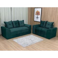 Sofá 2 e 3 Lugares Verde 200 Porto