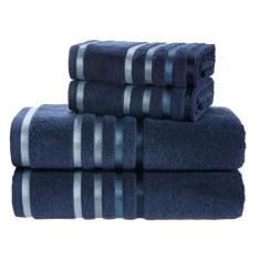 Kit Jogo De Toalhas Karsten 4 Peças Banhão e Rosto Lumina Fio Penteado