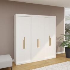 Guarda Roupa Casal 6 Portas Lugano Branco