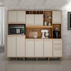 Armário de Cozinha Valdemóveis Petra 11 Portas 2 Gavetas - Valdemoveis