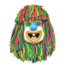 Máscara Palhaço Infantil,Fibra,Trenzinho da Alegria,Até 6-7 Anos,Palha