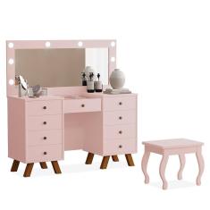 Penteadeira Camarim Mila com Banqueta - Móveis Luapa