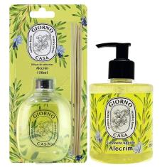 Kit Aromatizador Difusor De Ambiente + Sabonete Líquido Giorno Casa fragrâncias - Ótima opção para presentear