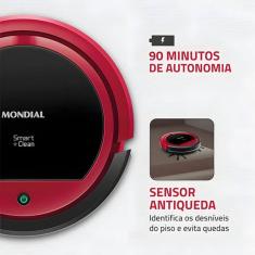 Robo Aspirador De Po Mondial Rb-07 Vermelho E Preto