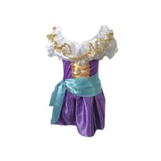 Fantasia Cigana Jade Infantil com Faixa e Lenço