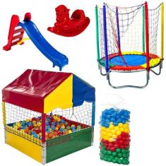 Super Combo Recreativo Cama Elástica 1,40m Piscina de Bolinhas 1,00m 5