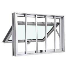 Janela Maxiar De Banheiro Grade  50X50 Cor Aluminio