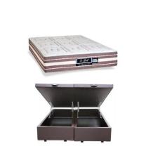 Conjunto Cama Box Baú Blindada Queen Jadmax + Colchão Le Griff Sanko 1