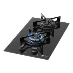 Fogão Cooktop Com Alimentação Gás - Fischer 27185-60015 Cor Preto - 2 Queimadores