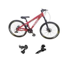 Bicicleta Aro 26 Vikingx Tuff 25 Cambio Shimano Traseiro Dianteiro 24v