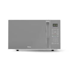 Micro-ondas Philco 25L Prata Espelhado Limpa Fácil PMO28S