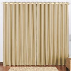 Cortina 3 Mts Sala Quarto Escritório Blackout para Trilho Comum - Avelã