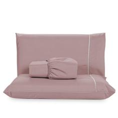 Lençol Casal 3 Peças Algodão 400 Fios Toque Aveludado de Qualidade - G