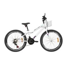 Bicicleta Ceci Aro 24 Branca 21v 2021-Feminino