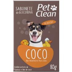 Sabonete Pet Clean Coco - 80 g