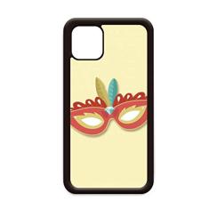 Capa Orange Head Happy Carnival of Venice para iPhone 12 Pro Max para Apple Mini Mobile Case