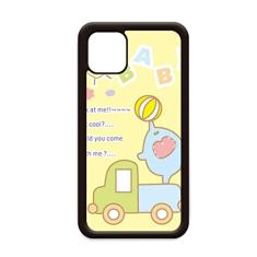 Capa com desenho de bola de bebê elefante caminhão animal para iPhone 12 Pro Max para Apple Mini Mobile Case Shell