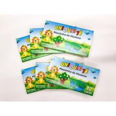 Massinha de Modelar Uni Duni Tê - 12 cores - Kit com 6 caixas