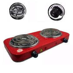 Fogão Elétrico Portátil 2 Bocas 2000w 220V - Relinx