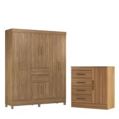 Conjunto Quarto Guarda Roupa Comoda Terni