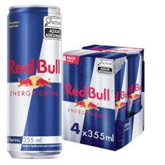 Pack de 4 Latas Red Bull Energético, Energy Drink, 355 ml
