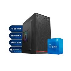 Pc Computador Cpu Intel Core I5 + Ssd 480gb + 16gb Ram - Windows 10