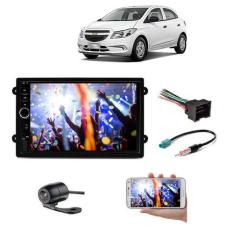 Mp5 Central Multimidia Moldura 2 Din Onix Lt Ltz 2018 2019 + Camera - 