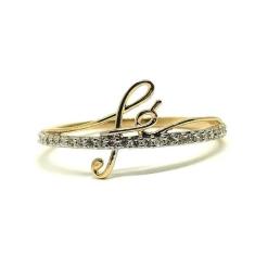 Anel de ouro 18k Fé - Elegancy Joias, 10