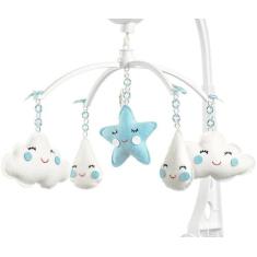 Móbile Berço Bebê Musical E Giratório Chuva De Amor Azul - Sleepbaby