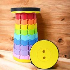 Banqueta Dobrável Ajustável Retrátil C/ Alça De Pesca Banco - oem, VER