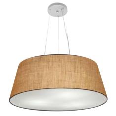 Lustre Pendente Cone Vivare Md-4072 C pula Em Tecido 30/80x65