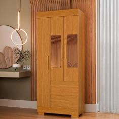 Guarda-Roupa De Solteiro Argentina Com Espelho 3 Portas Linhamobília