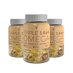 3 Triple Ômega 3, 6 e 9 Suplemento Alimentar 180 Cápsulas