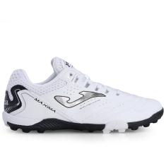 Chuteira Joma Society Maxima Branca e Prata-42