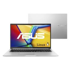 Notebook ASUS Vivobook 15 M1502YA AMD Ryzen 7 5825U 8GB Ram 512GB SSD Linux KeepOS 15,6&quot; FHD Cool Silver - NJ611