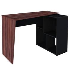 Mesa Para Escritório Escrivaninha Home Office Urban Ipê Preto - Lyam D