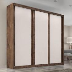 Guarda Roupa Casal Sevilha 3 Portas de Correr 6 Gavetas - Tonielque Mó